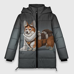 Куртка зимняя женская КОРГИ ПИЛОТ, цвет: 3D-черный