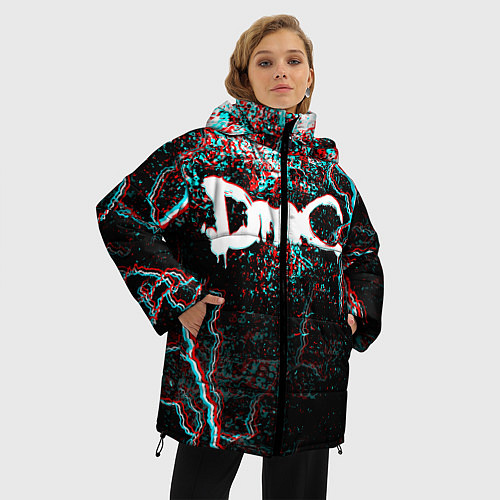 Женская зимняя куртка DEVIL MAY CRY DMC / 3D-Красный – фото 3