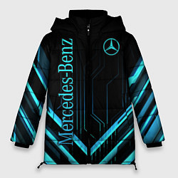 Куртка зимняя женская Mercedes-Benz, цвет: 3D-черный