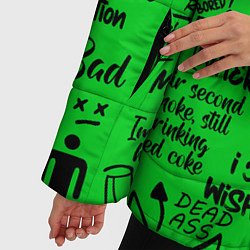 Куртка зимняя женская GREEN BILLIE EILISH, цвет: 3D-черный — фото 2