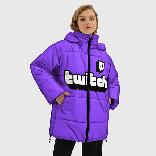 Женская зимняя куртка Twitch / 3D-Красный – фото 3