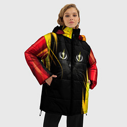 Куртка зимняя женская Грозовой кошак, цвет: 3D-черный — фото 2