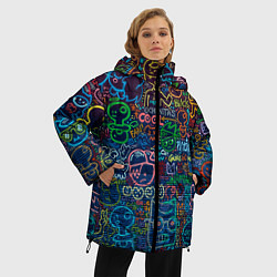Куртка зимняя женская Арт, цвет: 3D-черный — фото 2