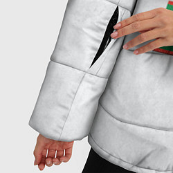 Куртка зимняя женская Бывших не бывает погранвойска, цвет: 3D-красный — фото 2