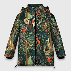 Куртка зимняя женская Abstraction Pattern, цвет: 3D-черный