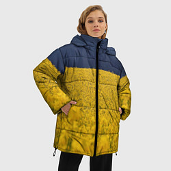 Куртка зимняя женская Рапсовое поле, цвет: 3D-черный — фото 2