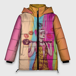 Куртка зимняя женская Харли Квин, цвет: 3D-красный