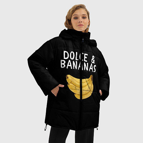 Женская зимняя куртка Dolce and Bananas / 3D-Светло-серый – фото 3