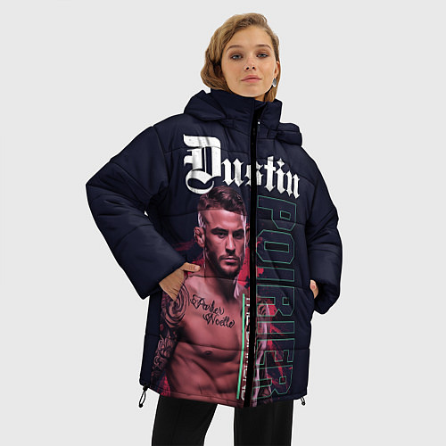 Женская зимняя куртка Dustin Poirier / 3D-Красный – фото 3