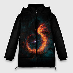 Куртка зимняя женская Космический Феникс, цвет: 3D-красный