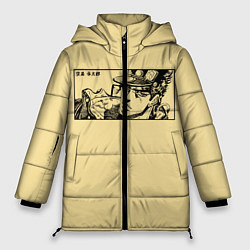 Куртка зимняя женская Невероятные приключения джоджо, цвет: 3D-черный