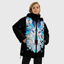 Куртка зимняя женская Волк, цвет: 3D-черный — фото 2