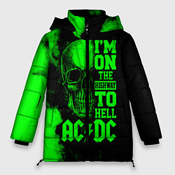 Куртка зимняя женская I'm on the highway to hell ACDC, цвет: 3D-черный