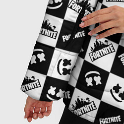 Куртка зимняя женская Fortnite&Marshmello, цвет: 3D-черный — фото 2