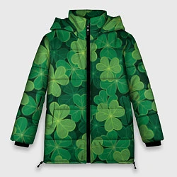 Куртка зимняя женская Ирландский клевер, цвет: 3D-черный