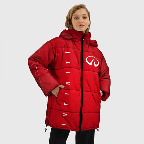 Женская зимняя куртка Infinity / 3D-Красный – фото 3