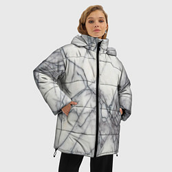 Куртка зимняя женская Мрамор, цвет: 3D-черный — фото 2