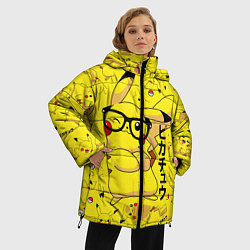 Куртка зимняя женская ПИКАЧУ, цвет: 3D-светло-серый — фото 2