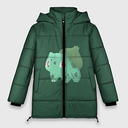 Куртка зимняя женская Pokemon Bulbasaur, цвет: 3D-черный
