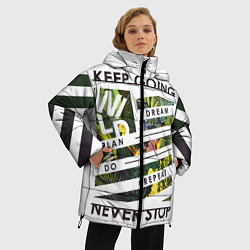 Куртка зимняя женская Off-White: Keep Going, цвет: 3D-светло-серый — фото 2