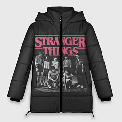 Куртка зимняя женская Очень Странные Дела, цвет: 3D-черный