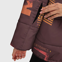 Куртка зимняя женская Hotline miami, цвет: 3D-черный — фото 2