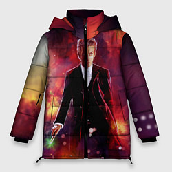 Куртка зимняя женская ДОКТОР КТО, цвет: 3D-черный