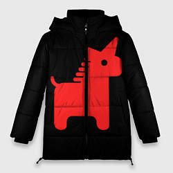 Куртка зимняя женская Единорог минимал, цвет: 3D-черный