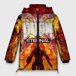 Куртка зимняя женская DOOM Eternal, цвет: 3D-черный