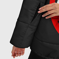 Куртка зимняя женская STOP COVID-19, цвет: 3D-красный — фото 2