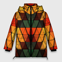 Куртка зимняя женская Геометрия, цвет: 3D-черный