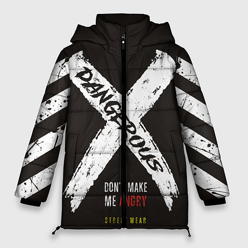 Женская зимняя куртка Off-White: Dangerous / 3D-Светло-серый – фото 1