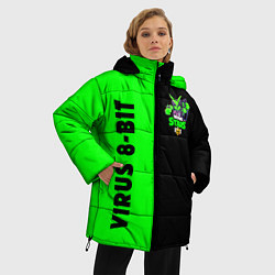 Куртка зимняя женская Brawl stars virus 8-bit, цвет: 3D-черный — фото 2