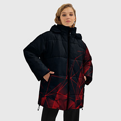 Куртка зимняя женская RED STRIPES, цвет: 3D-черный — фото 2