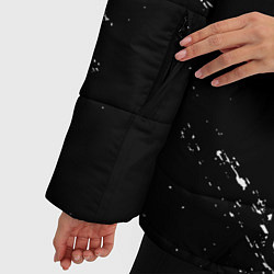 Куртка зимняя женская БЕЛЫЕ ЧЕРЕПА, цвет: 3D-черный — фото 2