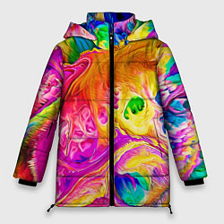 Куртка зимняя женская TIE DYE, цвет: 3D-черный