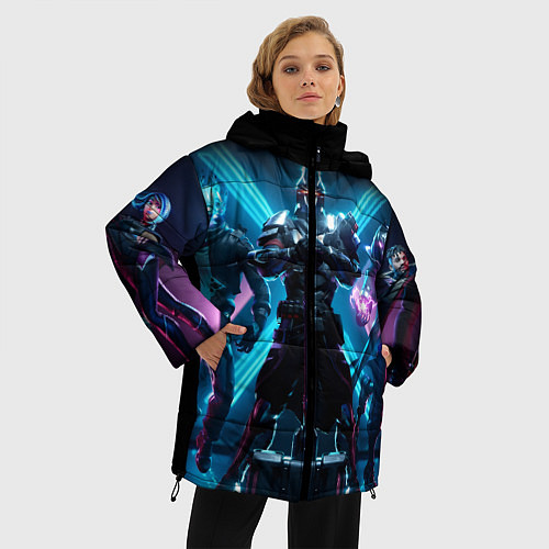 Женская зимняя куртка FORTNITE / 3D-Светло-серый – фото 3