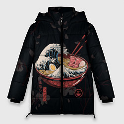 Куртка зимняя женская Сакура и рамен, цвет: 3D-черный