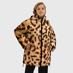 Куртка зимняя женская Леопард, цвет: 3D-черный — фото 2