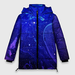 Куртка зимняя женская СИНИЙ КОСМОС, цвет: 3D-черный