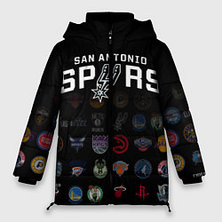 Куртка зимняя женская San Antonio Spurs 2, цвет: 3D-черный