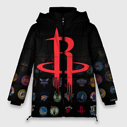 Куртка зимняя женская Houston Rockets 2, цвет: 3D-черный