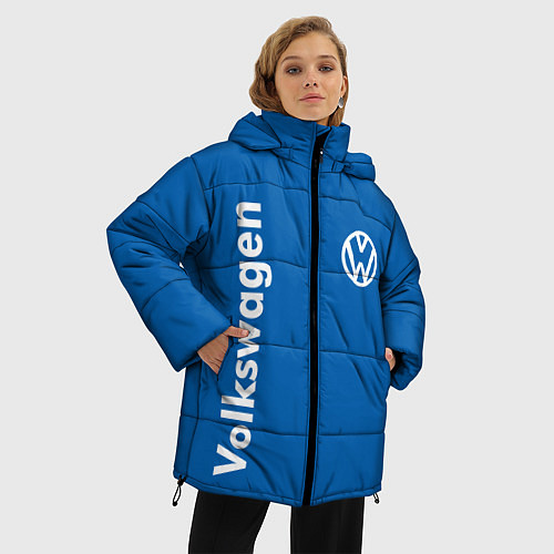 Женская зимняя куртка Volkswagen / 3D-Красный – фото 3