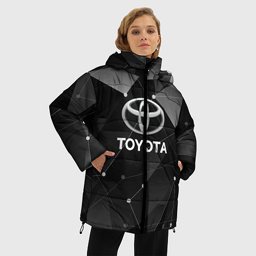 Женская зимняя куртка TOYOTA / 3D-Светло-серый – фото 3