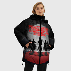 Куртка зимняя женская STRANGER THINGS, цвет: 3D-красный — фото 2