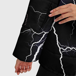 Куртка зимняя женская Молния, цвет: 3D-черный — фото 2
