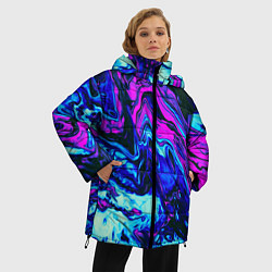 Куртка зимняя женская DIGITAL ABSTRACT, цвет: 3D-красный — фото 2
