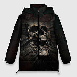 Куртка зимняя женская ЧЕРЕП, цвет: 3D-черный