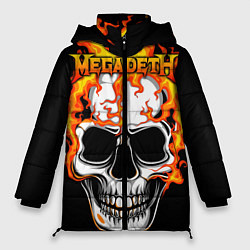 Куртка зимняя женская Megadeth, цвет: 3D-светло-серый