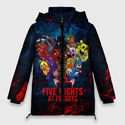Куртка зимняя женская Five Nights At Freddys, цвет: 3D-светло-серый